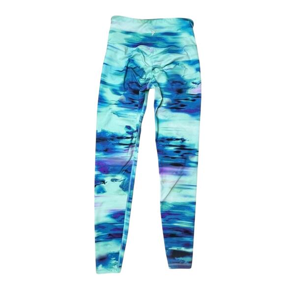 Old Navy Leggings & Bra Bralette Set SMALL Cosmic Abstract Gym Pilates Workout - Picture 6 of 15